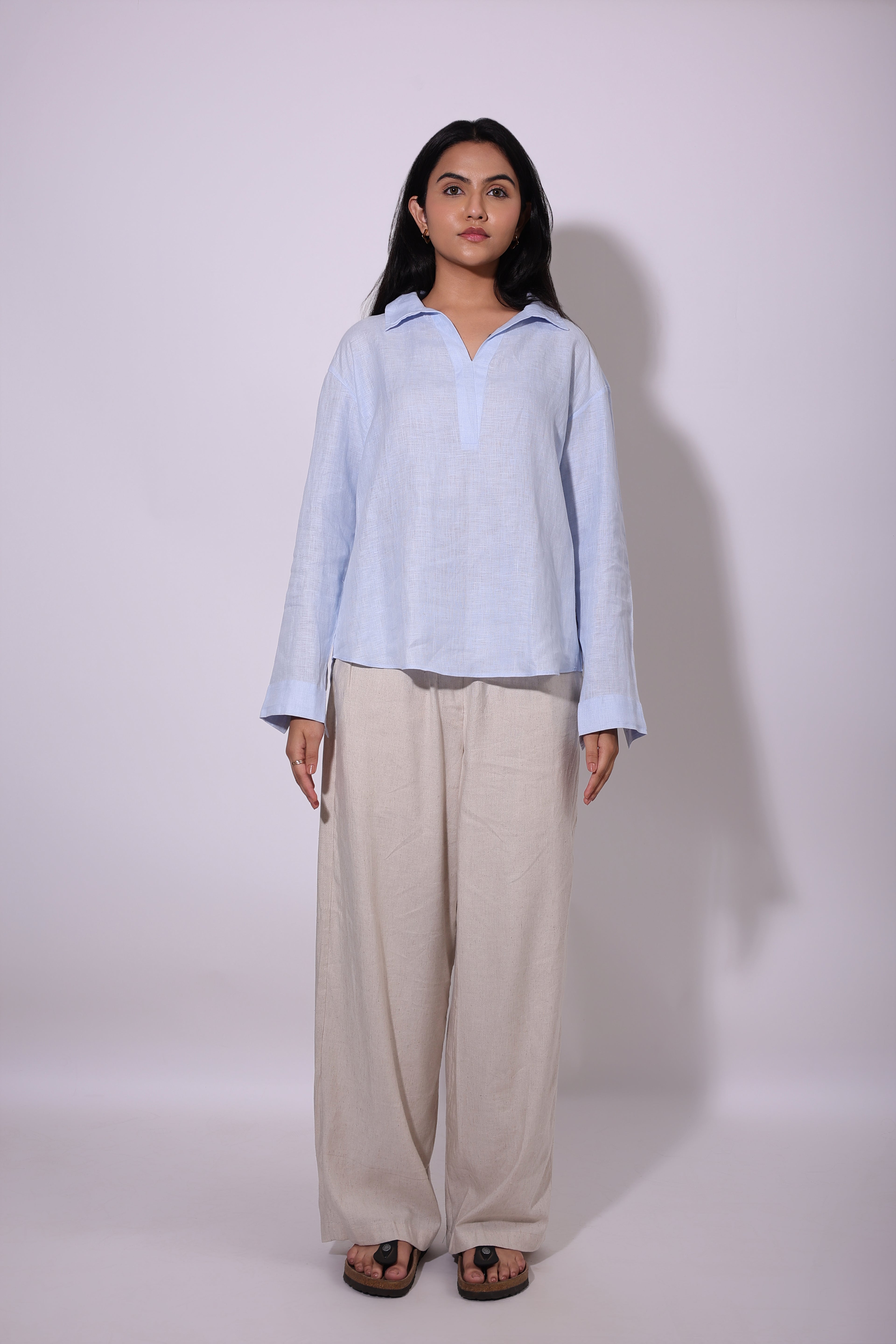 The V-Neck Collared Shirt