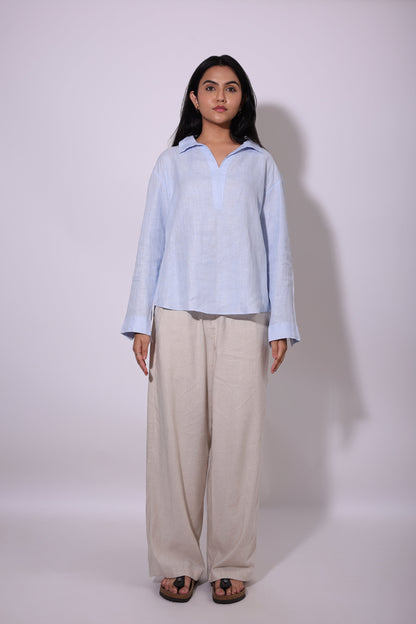 The V-Neck Collared Shirt