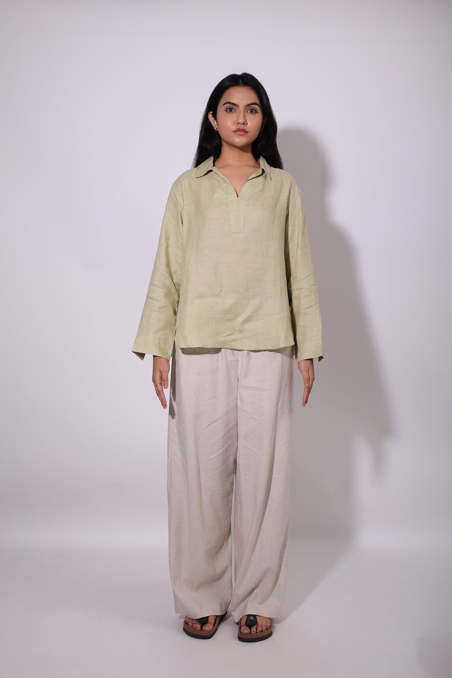 The V-Neck Collared Shirt